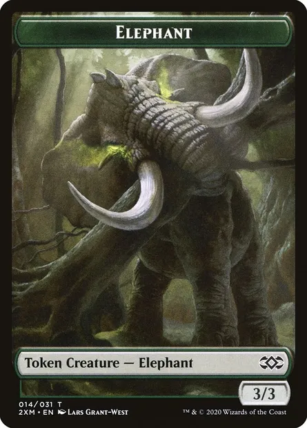 Elephant, carte Magic T2XM 14 — extension Double Masters Tokens