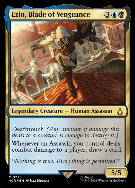 Ezio, Blade of Vengeance, Magic card ACR 275 — Assassin's Creed set