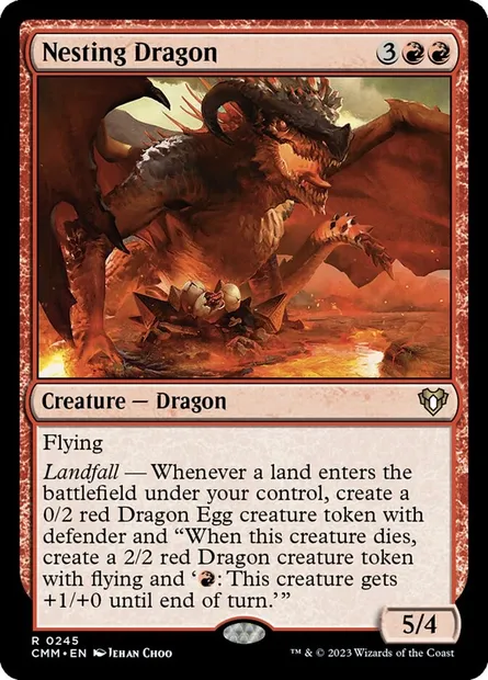Nesting Dragon, Magic card CMM 245 — Commander Masters set