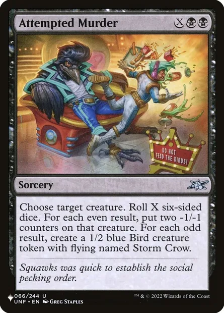 Attempted Murder, Magic card PLST UNF-66 — The List set