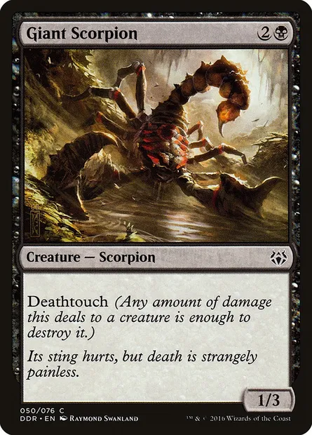 Scorpion géant, carte Magic DDR 50 — extension Duel Decks: Nissa vs. Ob Nixilis