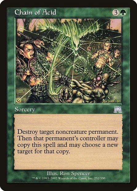 Chain of Acid, Magic card ONS 252 — Onslaught set