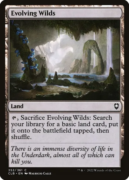 Evolving Wilds, Magic card CLB 352 — Commander Legends: Battle for Baldur's Gate set