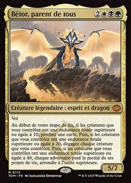 Bétor, parent de tous, carte Magic TDM 172 — extension Tarkir: Dragonstorm