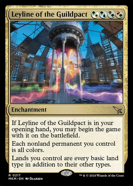 Leyline of the Guildpact, Magic card MKM 217 — Murders at Karlov Manor set