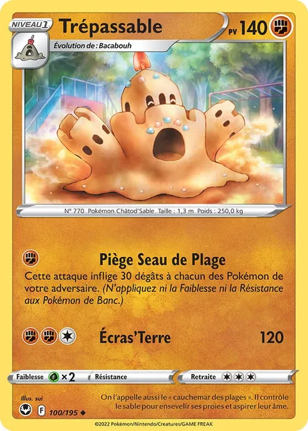 Trépassable, carte Pokémon SIT 100 — extension Tempête Argentée