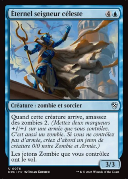Éternel seigneur céleste, carte Magic DRC 76 — extension Aetherdrift Commander