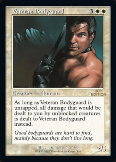Veteran Bodyguard, Magic card 30A 338 — 30th Anniversary Edition set