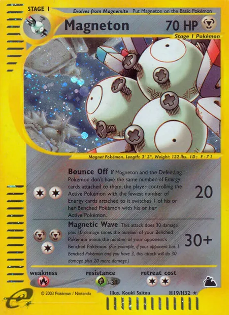 Magneton, Pokémon card SK H19 — Skyridge set