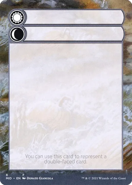 Double-Faced Substitute Card, carte Magic SMID 8 — extension Innistrad: Midnight Hunt Substitute Cards