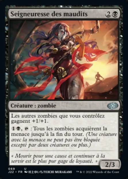 Seigneuresse des maudits, carte Magic J22 69 — extension Jumpstart 2022
