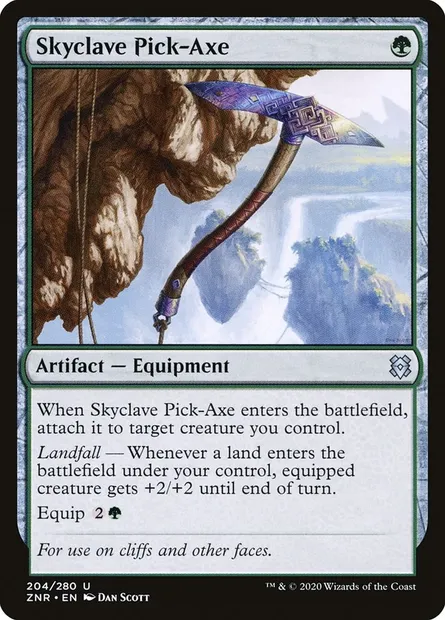 Skyclave Pick-Axe, Magic card ZNR 204 — Zendikar Rising set