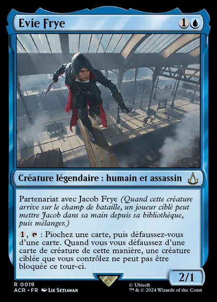 Evie Frye, carte Magic ACR 19 — extension Assassin's Creed