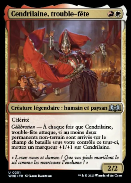 Cendrilaine, trouble-fête, carte Magic WOE 201 — extension Wilds of Eldraine