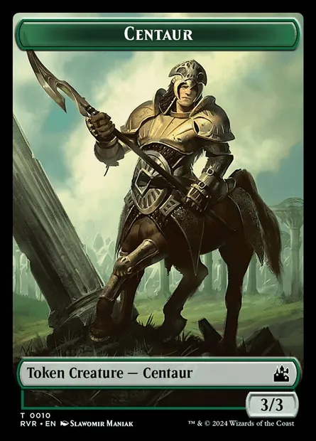 Centaur, carte Magic TRVR 10 — extension Ravnica Remastered Tokens