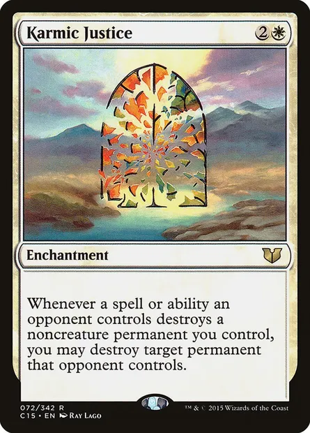 Karmic Justice, Magic card C15 72 — Commander 2015 set