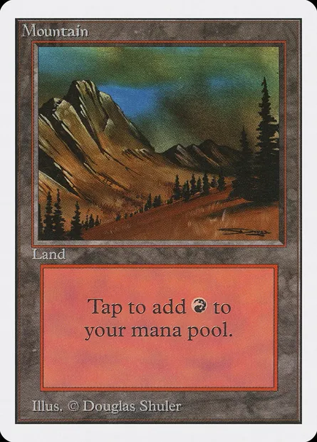 Montagne, carte Magic 2ED 299 — extension Unlimited Edition