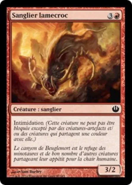Sanglier lamecroc, carte Magic JOU 90 — extension Incursion dans Nyx