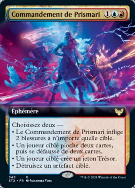 Commandement de Prismari, carte Magic STX 348 — extension Strixhaven: l'Académie des Mages