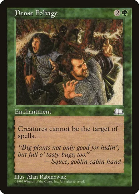 Feuillage dense, carte Magic WTH 124 — extension Aquilon