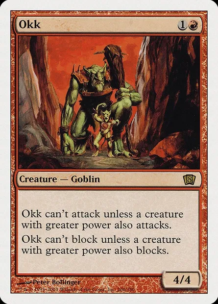Okk, Magic card 8ED 206 — Eighth Edition set