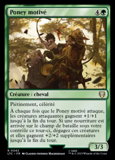 Poney motivé, carte Magic LTC 42 — extension Tales of Middle-earth Commander