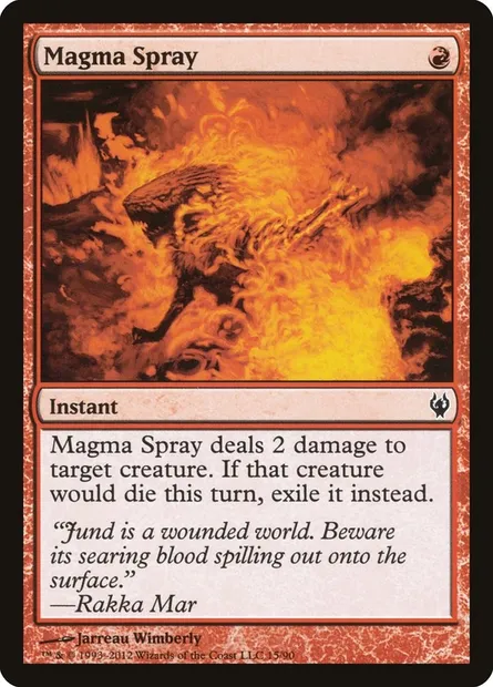 Magma Spray, Magic card DDJ 15 — Duel Decks: Izzet vs. Golgari set