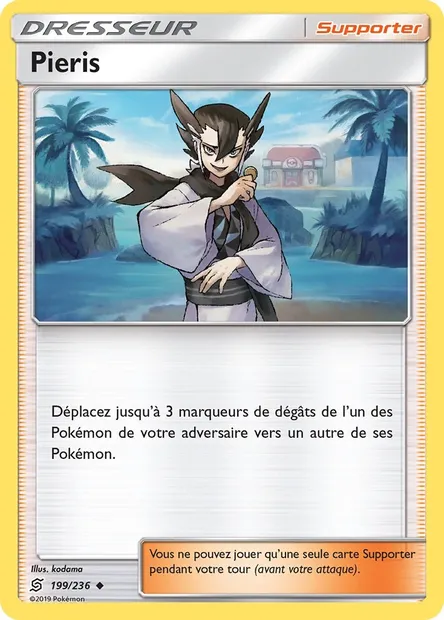 Pieris, carte Pokémon UNM 199 — extension Harmonie des Esprits