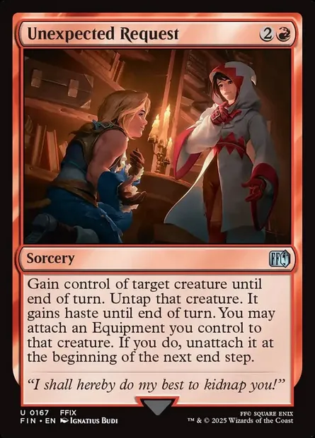 Unexpected Request, Magic card FIN 167 — Final Fantasy set