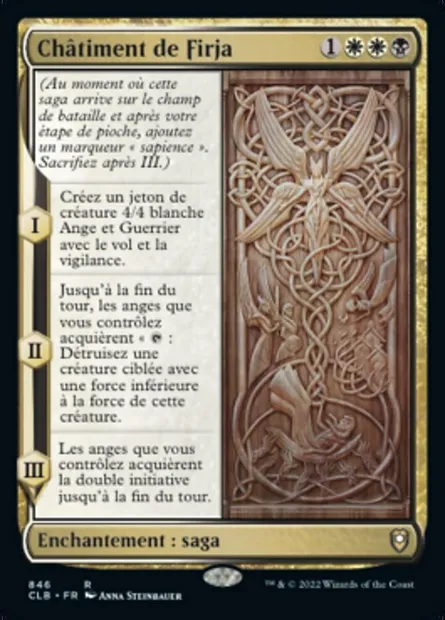 Châtiment de Firja, carte Magic CLB 846 — extension Commander Légendes : la bataille de la Porte de Baldur
