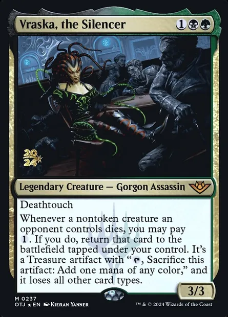 Vraska, the Silencer, Magic card POTJ 237s — Outlaws of Thunder Junction Promos set