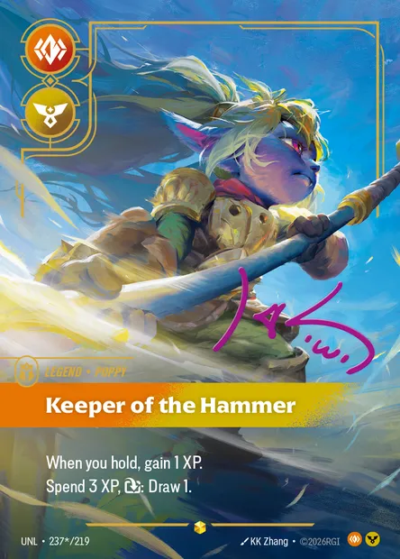 Keeper of the Hammer, carte Riftbound UNL 237* — extension Unleashed