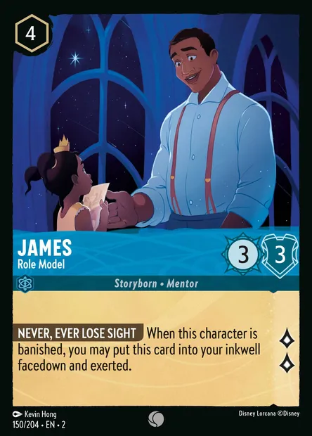 James - Role Model, Disney Lorcana card CH2-150 — Rise of the Floodborn set
