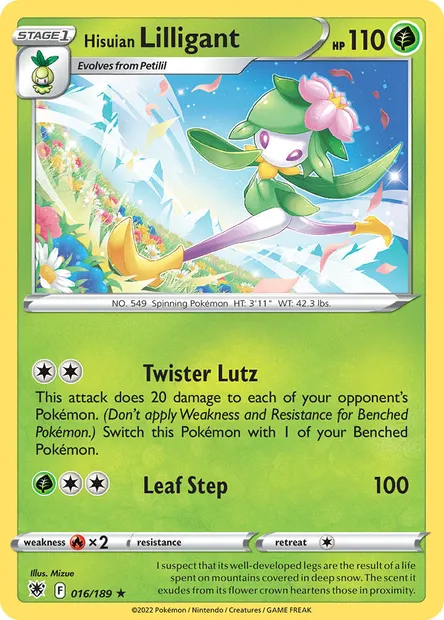 Hisuian Lilligant, Pokémon card ASR 016 — Astral Radiance set