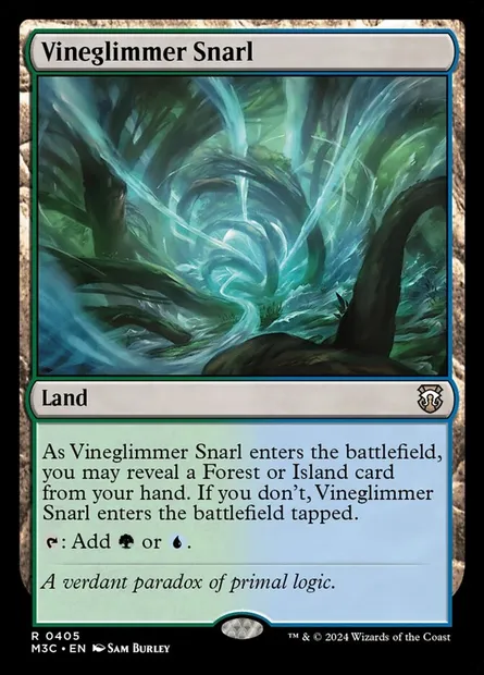 Vineglimmer Snarl, Magic card M3C 405 — Modern Horizons 3 Commander set