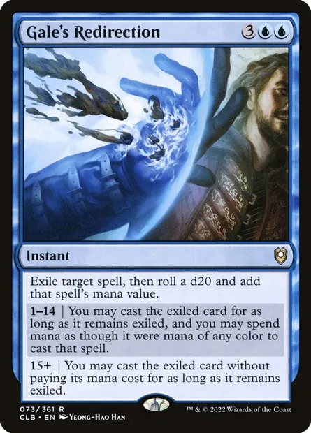 Gale's Redirection, Magic card CLB 73 — Commander Legends: Battle for Baldur's Gate set