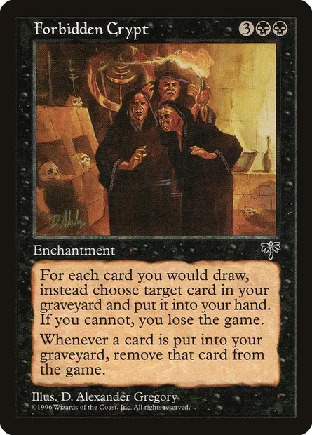 Forbidden Crypt, Magic card MIR 124 — Mirage set