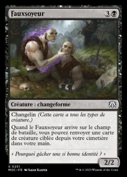 Fauxsoyeur, carte Magic MOC 251 — extension March of the Machine Commander