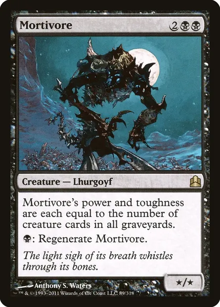 Mortivore, Magic card CMD 89 — Commander 2011 set