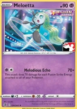 Meloetta, Pokémon card PPS 124-2 — Play! Pokémon Prize Pack Series set