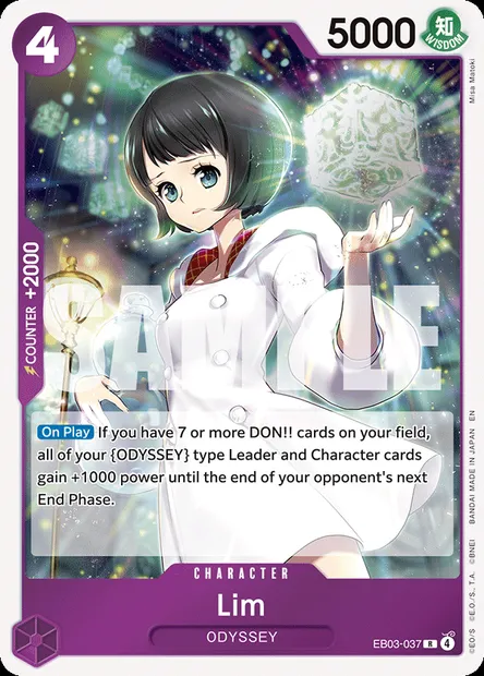 Lim, One Piece card EB03-037 — ONE PIECE HEROINES EDITION set