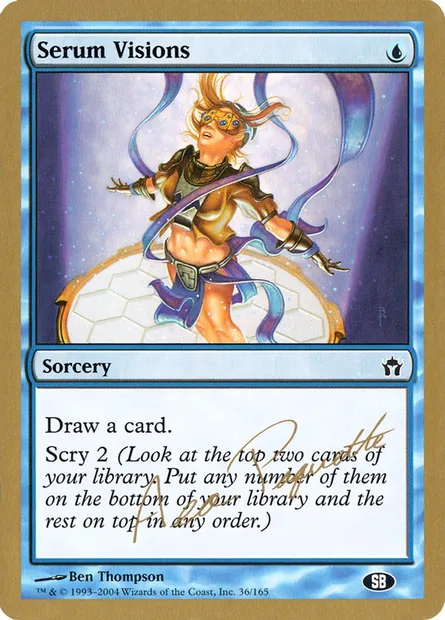 Serum Visions, Magic card WC04 ap36sb — World Championship Decks 2004 set