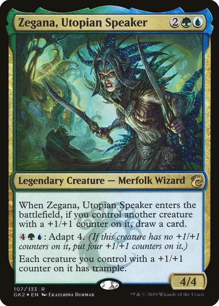 Zegana, Utopian Speaker, Magic card GK2 107 — RNA Guild Kit set