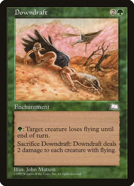 Downdraft, Magic card WTH 125 — Weatherlight set