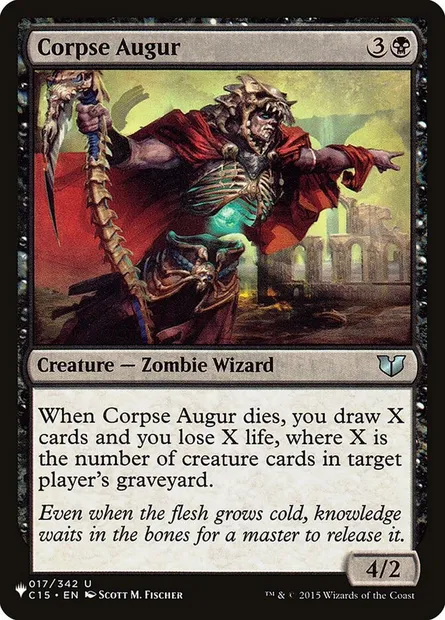 Corpse Augur, Magic card PLST C15-17 — The List set