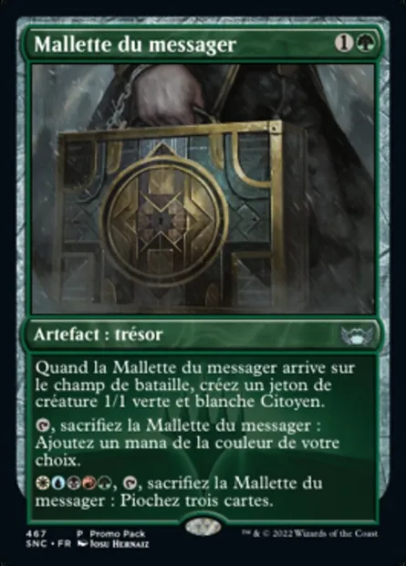 Mallette du messager, carte Magic SNC 467 — extension Les rues de la Nouvelle-Capenna