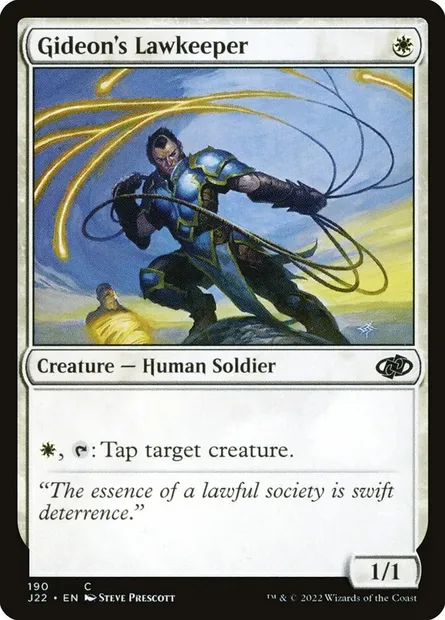 Gideon's Lawkeeper, Magic card J22 190 — Jumpstart 2022 set