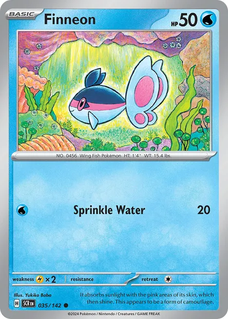 Finneon, Pokémon card SCR 035 — Stellar Crown set