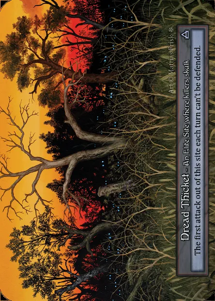 Dread Thicket, Sorcery card GOT 380 — Gothic set