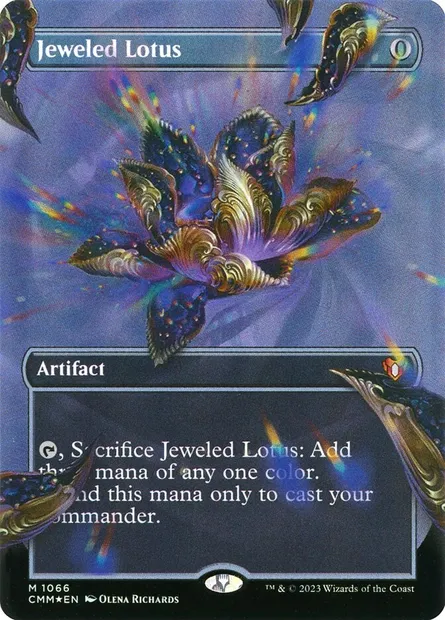 Jeweled Lotus, Magic card CMM 1066 — Commander Masters set